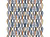 Arvidssons Textil Toile cirée Feuilles Bleu