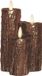 Anna's Collection LED druipkaarsen - 3 stuks - Brons - 16 x 11 cm