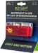 Ikzi Light Achterlicht - 5 LED's - Sensor - Batterij - Rood