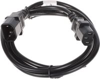 Lanberg Verlengkabel IEC 320 C13 naar C14 1.8m Zwart