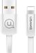 USAMS U2 Serie Lightning Kabel 1,2m Plat Wit