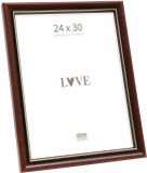 Deknudt Frames Fotolijst S407H2 - Hout - Bruin - Gouden Biesje - 24x30 cm