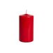 12 kaarsen, kaarsen, diameter 5 cm, hoogte 8 cm, rood