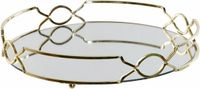 DKD Home Decor Snackdienblad Metaal Rond Goud 30 x 30 x 5 cm