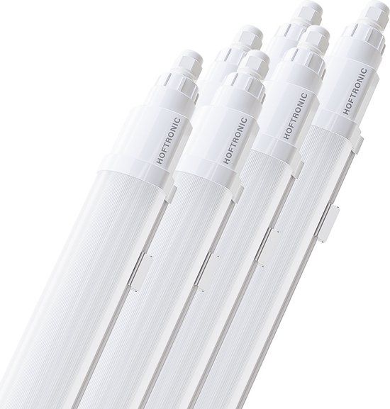 HOFTRONIC Q-series 6-pack LED TL armaturen 150cm IP65 48W 5760lm 4000K neutraal wit koppelbaar