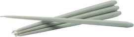 Stoff Nagel Taper kaarsen H29cm D1.3cm menthe poussiéreuse (6 pièces)
