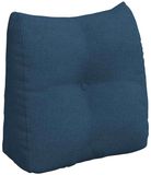 vidaXL Coussin de dossier Bleu 45 x 24 x 50 cm Tissu
