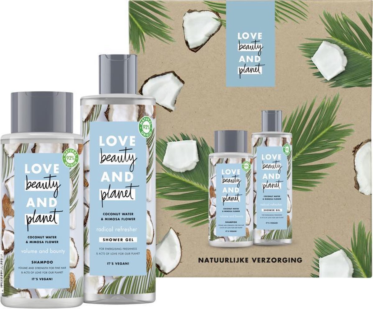 Love Beauty and Planet Coconut Water & Mimosa Flower - Showergel en Shampoo - Geschenkset