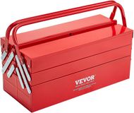Vevor Gereedschapskist Gereedschapskoffer Multifunctioneel Metaal Rood 457,2x200x215mm