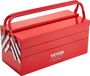 Vevor Gereedschapskist Gereedschapskoffer Multifunctioneel Metaal Rood 457,2x200x215mm