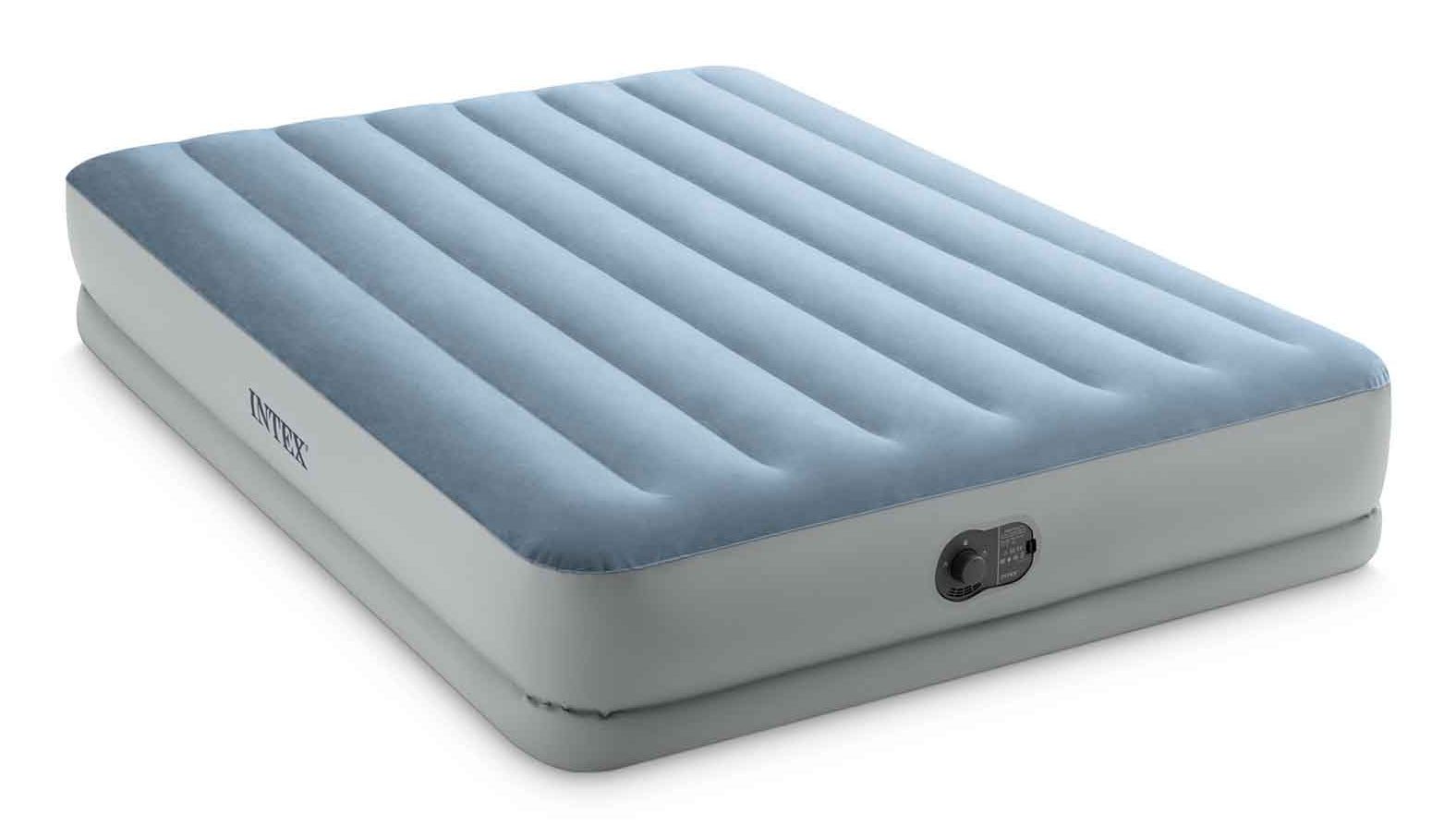 Intex Dura-Beam Comfort Double Air Mattress - Light Blue