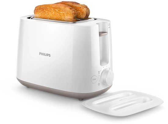 Philips Daily Collection HD2582/00 broodrooster 8 2 snede(n) 800 W Wit