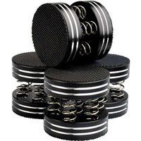 Enova Hifi Enova Set van 4 Hifi Pads 10 Pro Precision Anti-Vibration Absorbers voor draaitafels en hifiluidsprekers Zwart