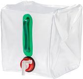 BCB Opvouwbare jerrycan CT026 10 liter siliconen doorzichtig