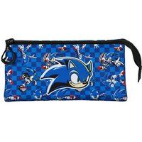 Karactermania Sonic The Hedgehog SEGA Action Triple Roletui Potloden etui Pennenetui Blauw