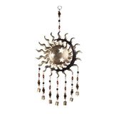 DRW Hanger zon met gouden klokken, luchtgeluid, 60 x 30 x 1,5 cm