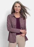 Goldner Overhemdjasje Casual katoenen jasje, pied-de-poule-patroon, rosé / gedess., Maat 50