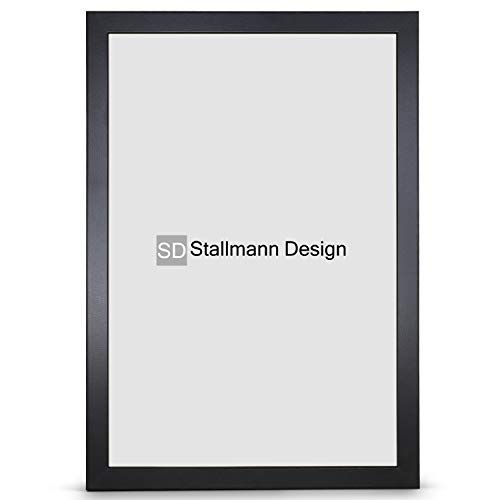 Stallmann Design Fotolijst New Modern 45,7x60,9 cm zwart frame voor Dina 4 en 60 andere formaten fotolijst wissellijst van hout MDF meerdere kleuren selecteerbaar frame voor foto's of foto's