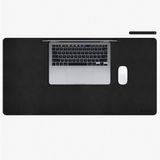 iMoshion Bureau Onderlegger 90 x 45 cm - Zwart - Kunstleer - Antislip