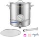 VEVOR Bierbrouwketel Bierbrouwsysteem 18,92 L Bierbrouwset Maischketel 280 x 290mm, Roestvrijstalen Bierbrouwsystemen met Dubbel Temperatuurdisplay en Fliter, Geschikt voor Bier, Rode Wijnen