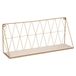 Atmosphera Wandplank/boekenplank Anna - goud - metaal/hout - draadframe - 48 x 12 x 20 cm