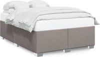 vidaXL Bedframe zonder matras, stof, taupe, 160x200 cm