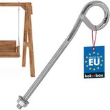 KOTARBAU® Schommelhaak, Verzinkt Staal, 170 mm, Zilver, M8