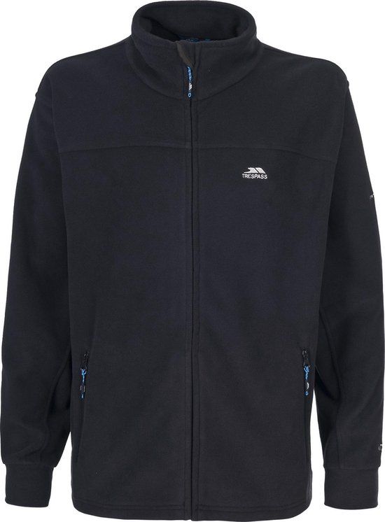 Trespass Bernal Full Zip Fleece Vest - Heren - Zwart - Maat XL
