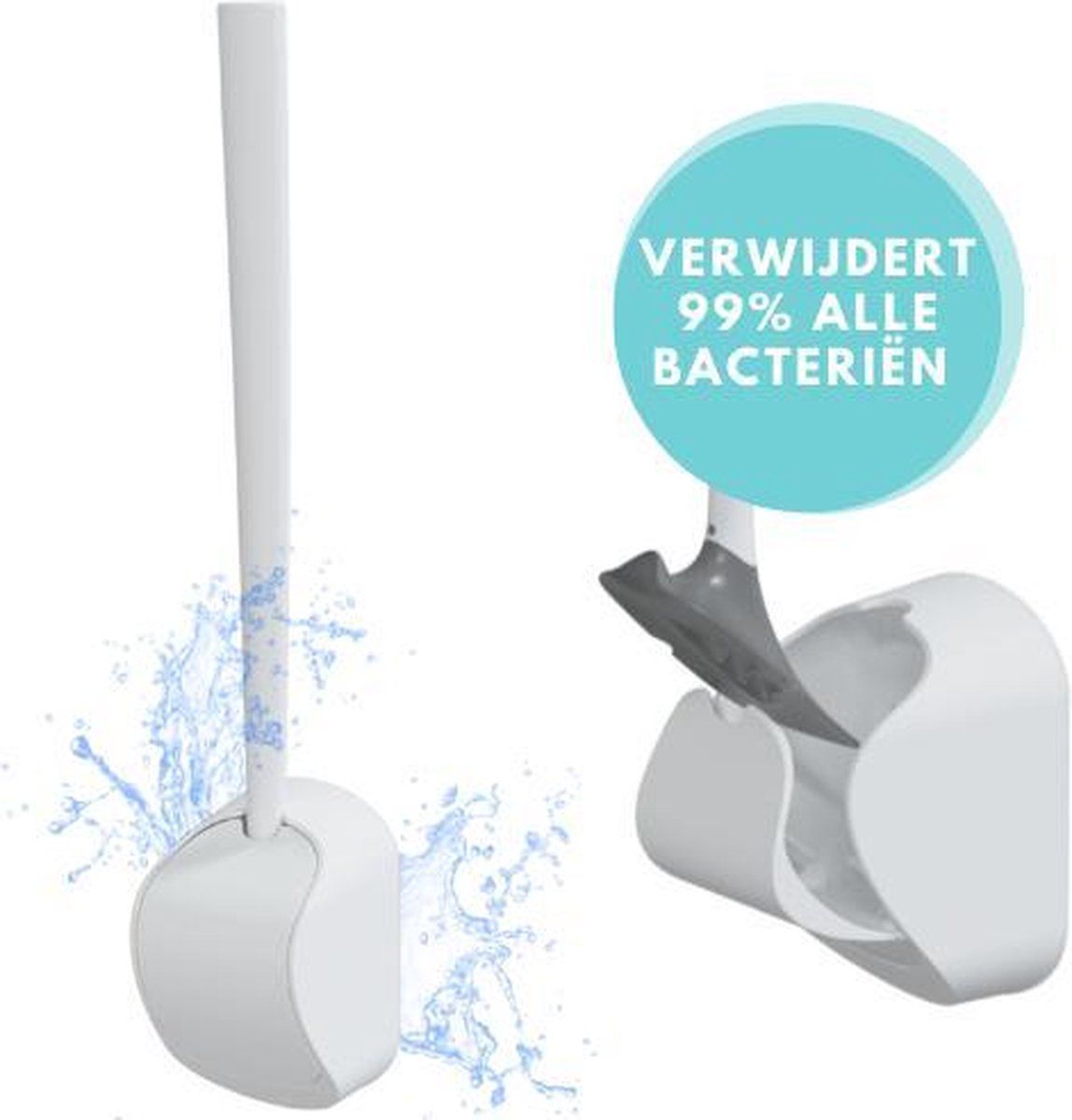 Sanimaid Paris Toiletborstel met Houder Hangend - Wit