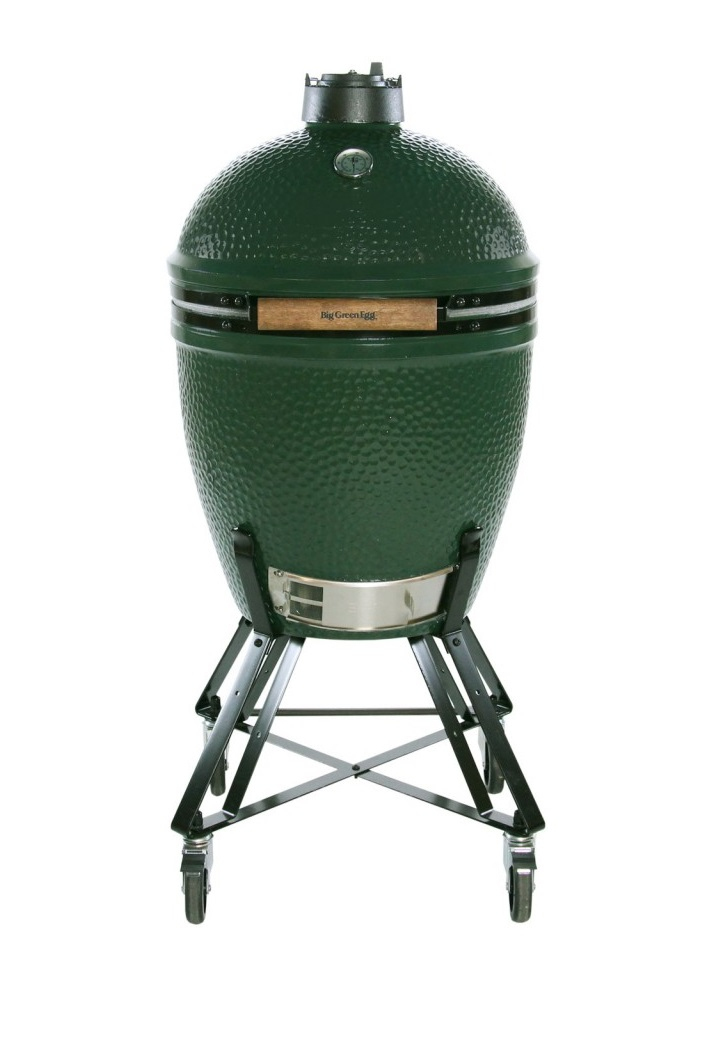 Big Green Egg Large houtskool barbecue / groen / metaal / rond
