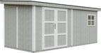 Timbela M940-TUNDRA GREY - LP SmartSide Tuinhuis op houtbasis - 11,47 m² - 530x248xH231 cm - met vloer en verf