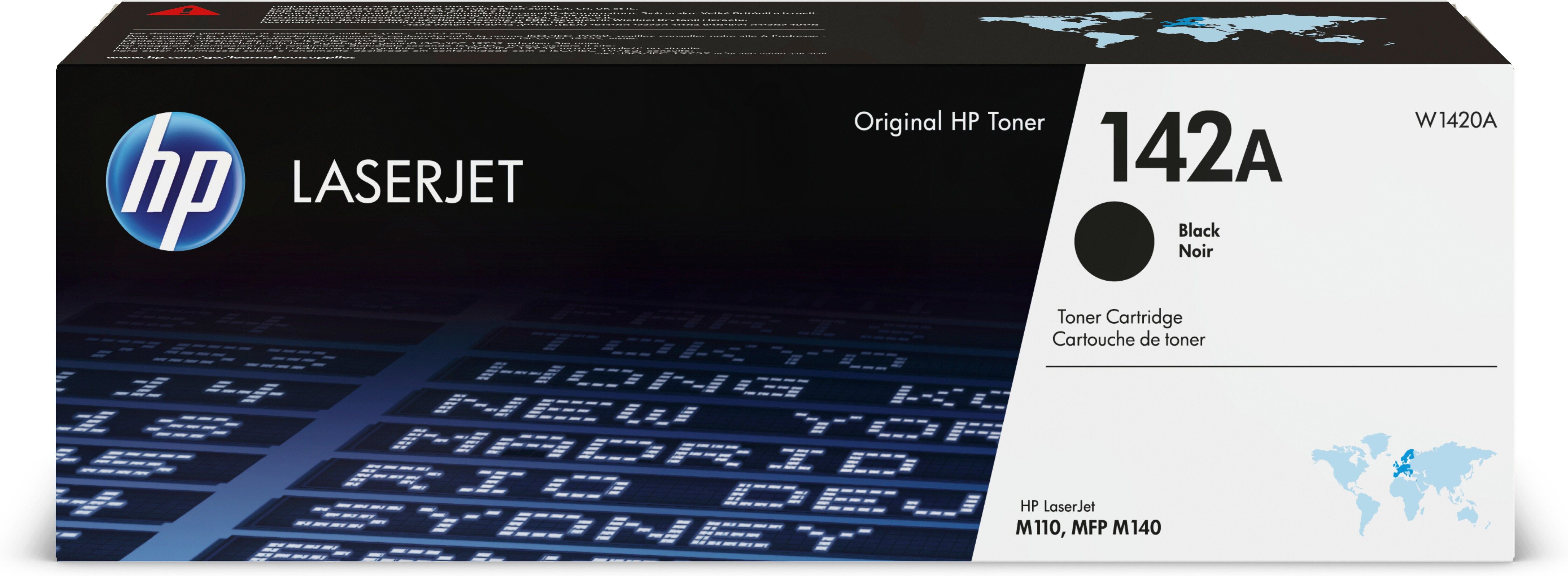 HP 142A Black Toner Cartridge - Original - 950 Pages - Compatible with HP LaserJet M110, M140