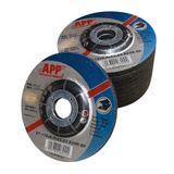 NTools SDSS Slijpschijvenset 115 x 6,4 x 22,23 mm voor haakse slijper, ijzer, vorm FEPA 27 (depressief), dikte 6,4 mm, set van 5 stuks