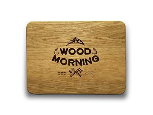 Engraved House Wood Morning Eiken Hout Snijplank