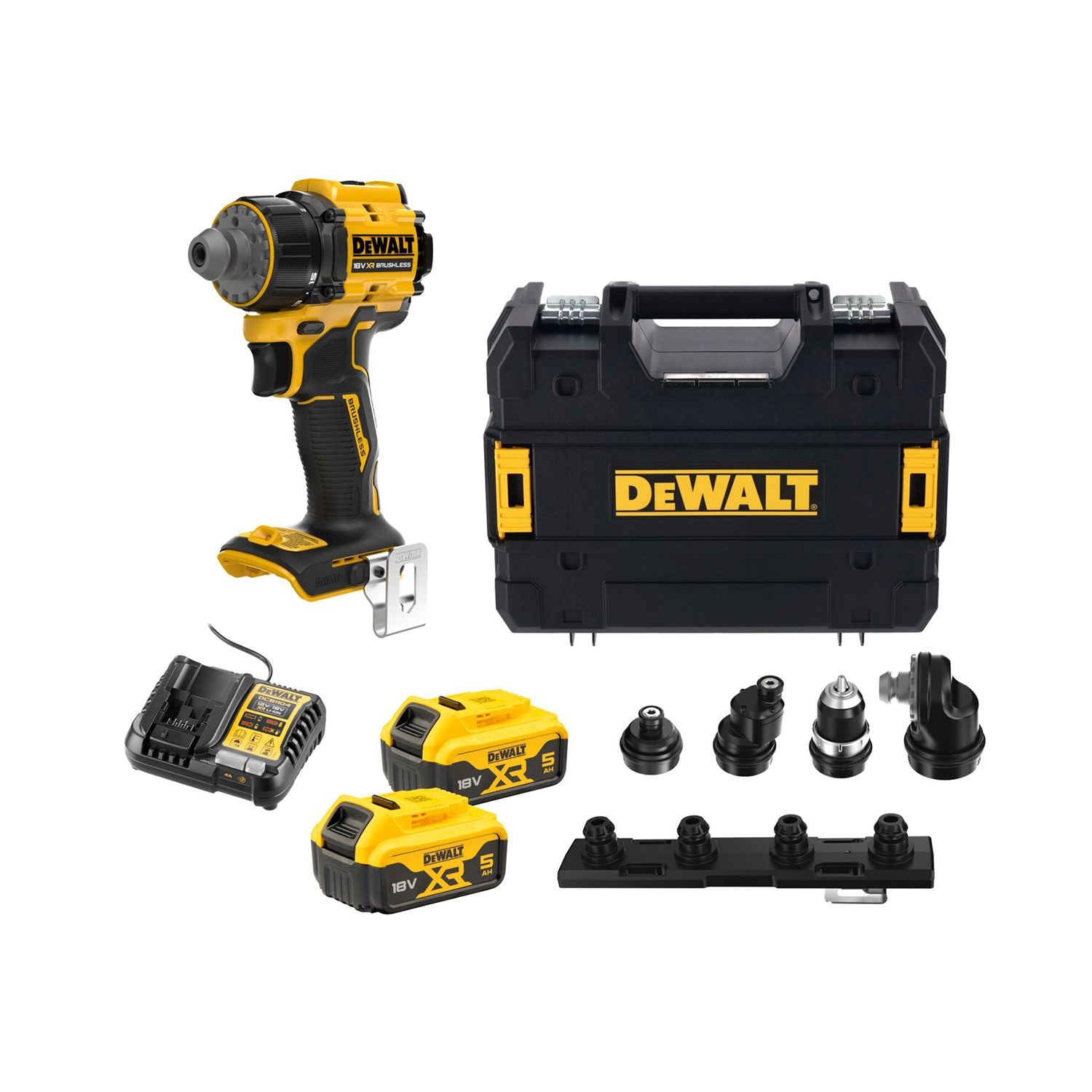 DeWALT DCD803P2T-QW 18V XR Accu Schroef-/boormachine Set (2x 5.0Ah Accu + Lader)