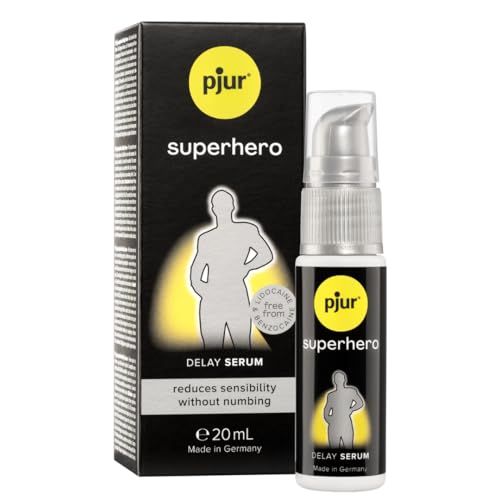 pjur superhero Delay Serum - Vertragingsgel voor mannen - vermindert de gevoeligheid van de penis zonder te verdoven (20ml)