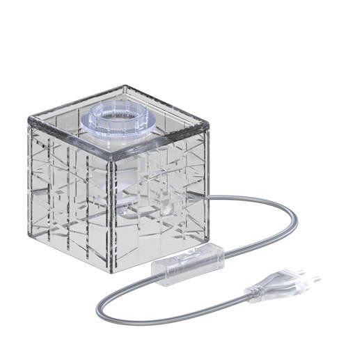 Calex Tafellamp Vierkant - Industrieel - E27 Fitting - Glas - Excl. lichtbron