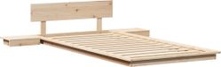 vidaXL Cadre de lit Bois Naturel 90 x 190 cm