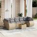 Maison Exclusive - Ensemble de jardin, 8 pièces, avec coussins, beige, en polyrotin