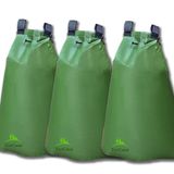 TerCasa 998113 Irrigatiezakset voor bomen, 75 liter, met 3 waterzakken van robuust pvc, gietzak voor zachte irrigatie gedurende 11 uur, boomzakken met ritssluiting en draaglussen