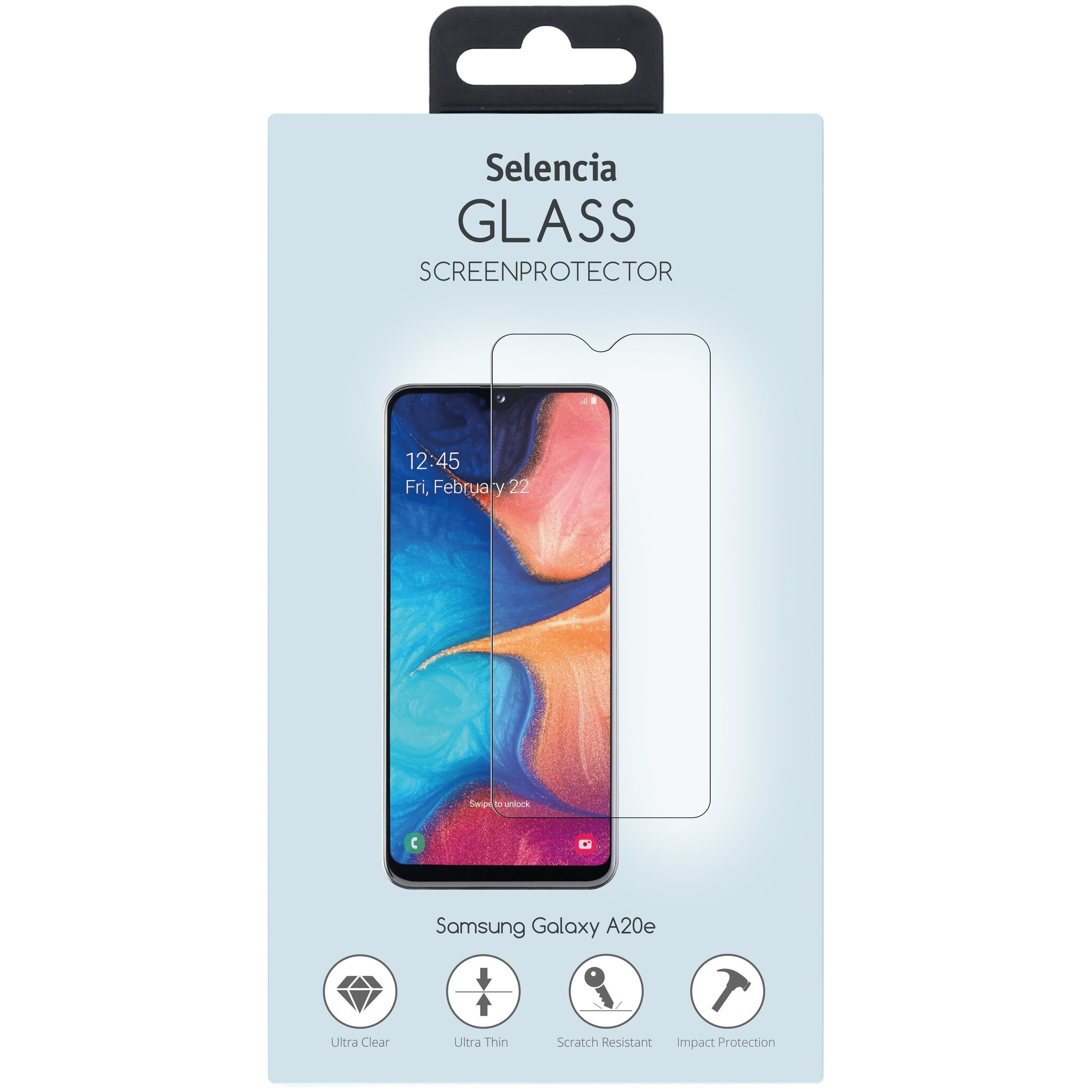 Selencia Glas Screenprotector voor de Samsung Galaxy A20e
