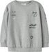 NAME IT Jongens Sweater NMMNILIUS LS NREG SWE BRU PB - Grijs Melange - Maat 116