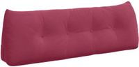 vidaXL Rugkussen Wijnrood 140 x 24 x 50 cm Fluweel