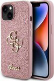 Guess 4G Logo Glitter Back Case - Apple iPhone 15 - Pink