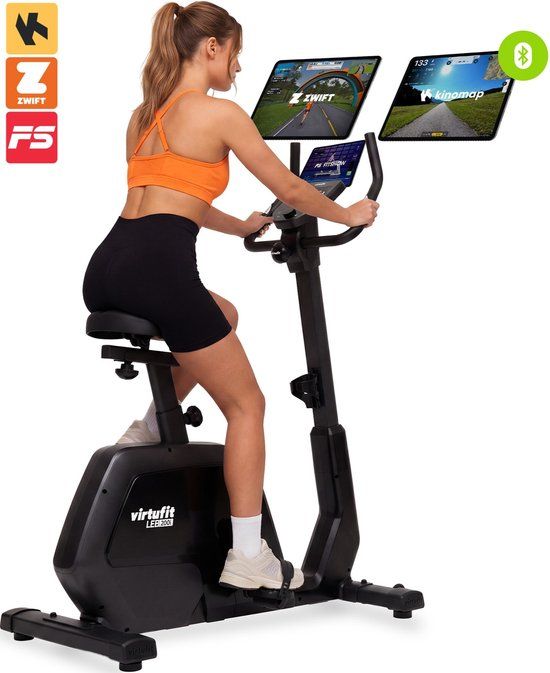 VirtuFit Low Entry Bike 1.2i Hometrainer - Zwart/Groen - 21 Programma's