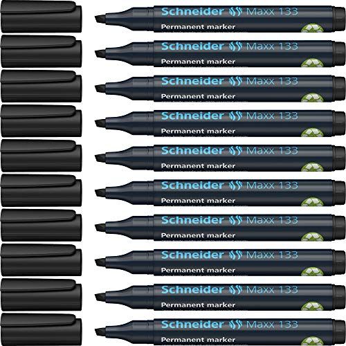 Schneider Maxx 133 permanent marker - zwart - set van 10