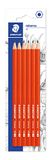 STAEDTLER Potlood MINERVA, hardheid HB, blisterkaart met 6 potloden, 13060BK6DA