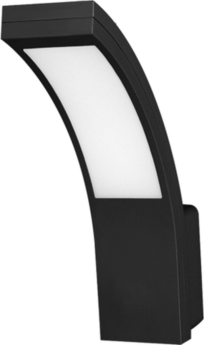 Adviti PIRYT LED Buiten Wandlamp - Zwart - 800lm - 10W - IP54