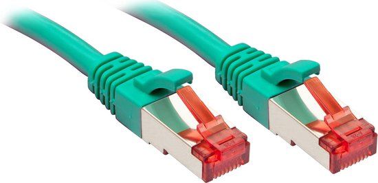 LINDY 47749 RJ45 Netwerkkabel, patchkabel CAT 6 S/FTP 2.00 m Groen Snagless