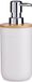 Berilo Zeeppompje/dispenser - 17 cm - kunststof - wit - 350 ml